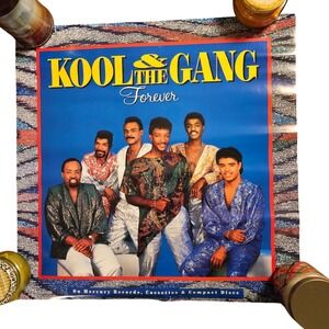 Kool & The‎ Gang Forever Vintage 1986 Promo Album Poster 24x24 PolyGram Soul